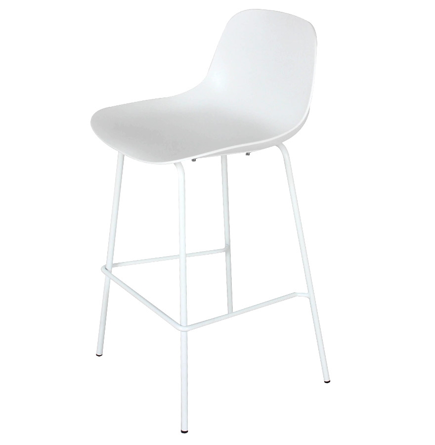 Kokoon Design Bar Stool 'GRANO' White Indoor/outdoor