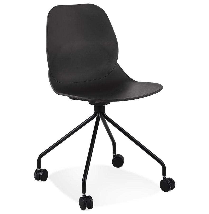 kokoon design Black 'NADIA' office chair on casters