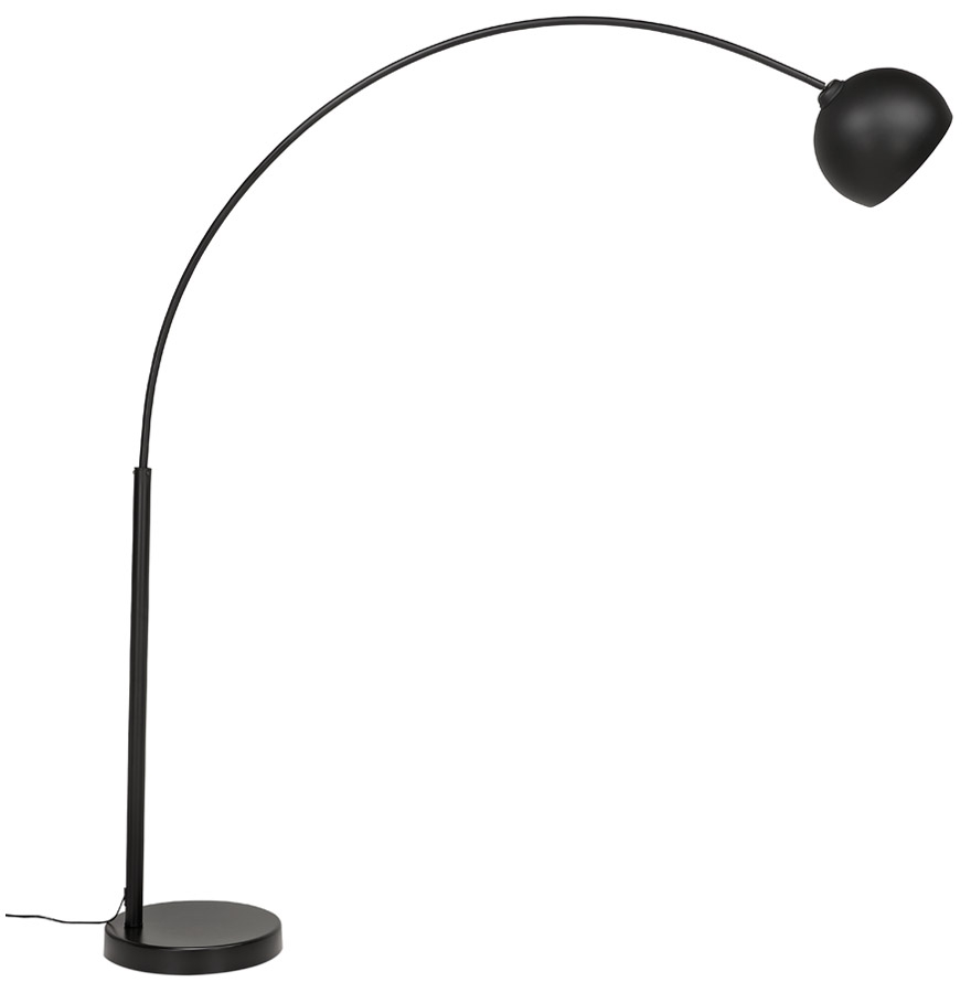 Kokoon Design Designer Black 'FLAVIO' Arc Floor Lamp