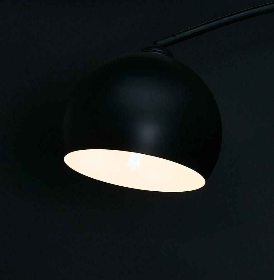 Kokoon Design Designer Black 'FLAVIO' Arc Floor Lamp
