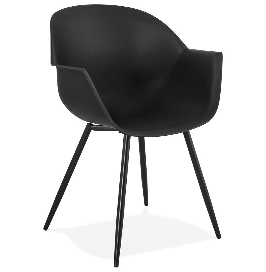 kokoon design Designer black 'KELLY' armrest chair kokoon design Designer black 'KELLY' armrest chair