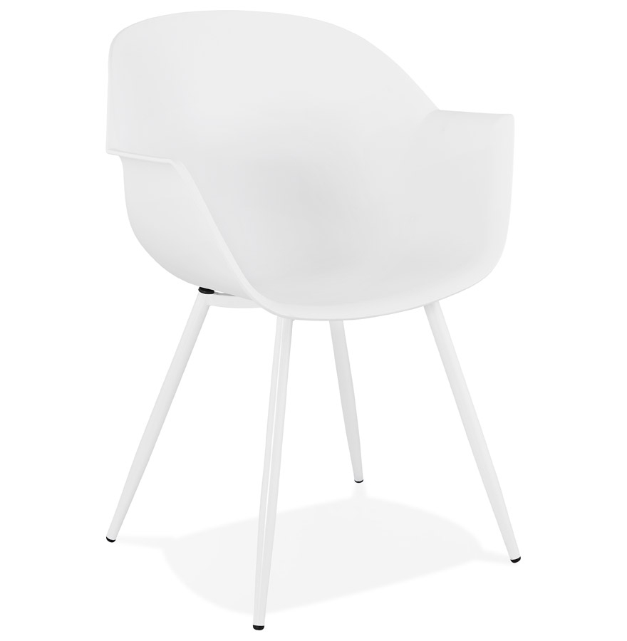 kokoon design Designer white 'KELLY' armrest chair