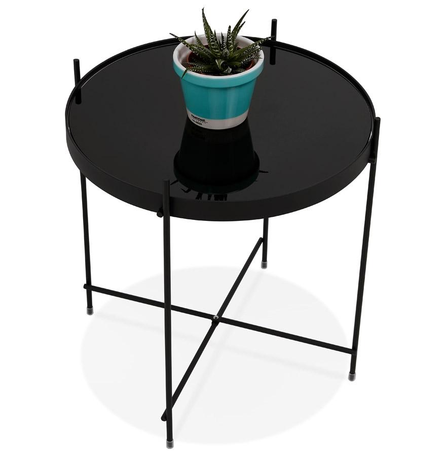 Kokoon Design Foldable Side Table 'KOLOS' Black