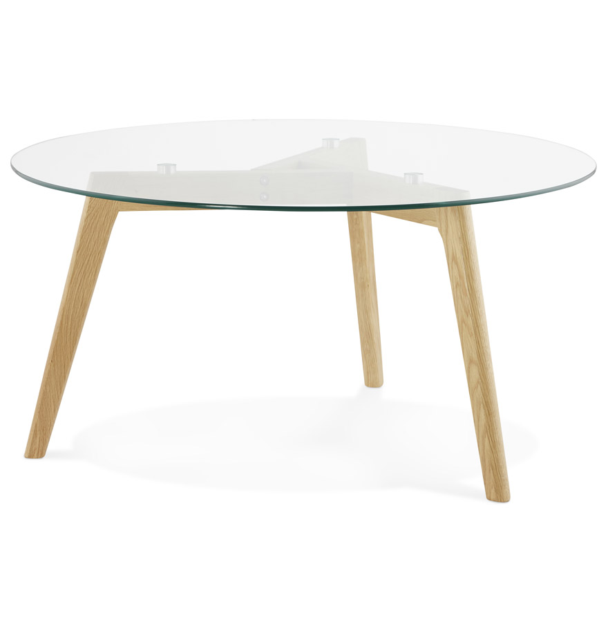kokoon design GLAZY' round glass coffee table