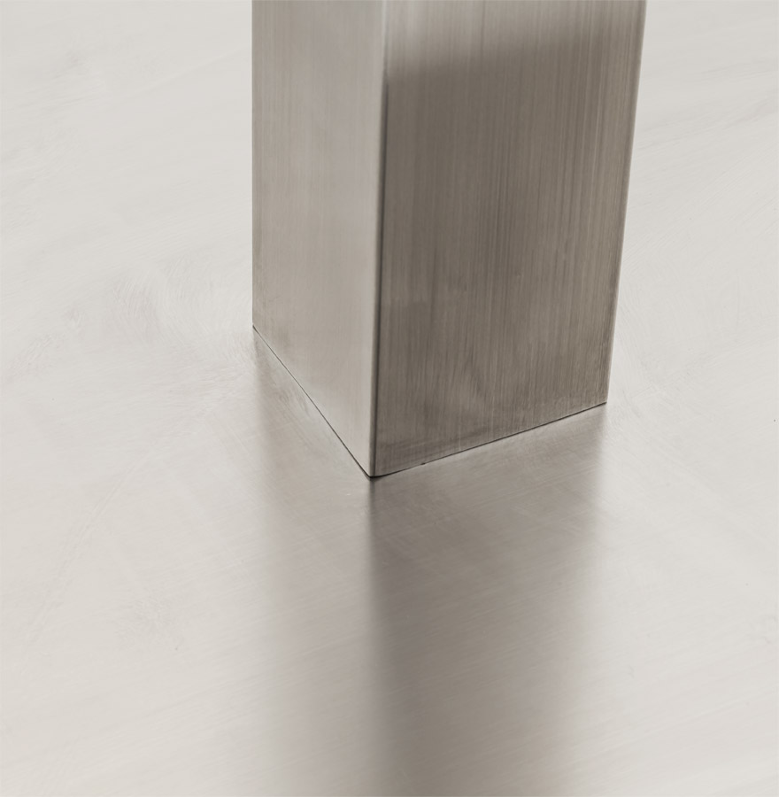 Kokoon Design KARO' 75 Table Leg In Brushed Steel