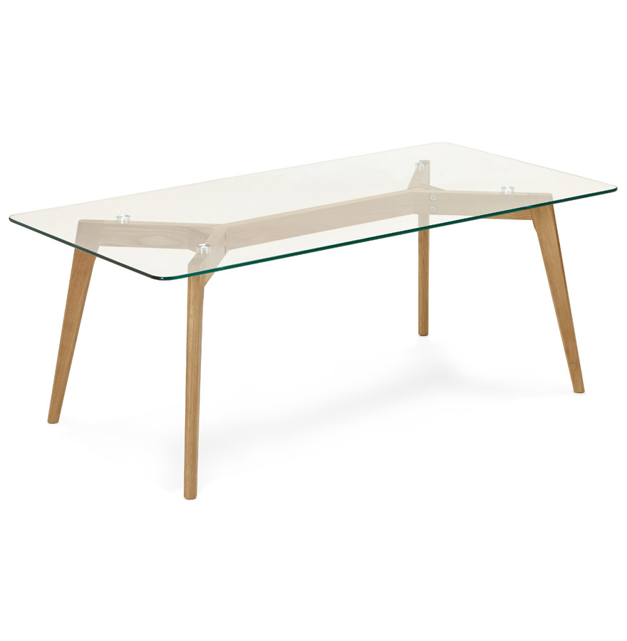 Kokoon Design MOLY' Designer Glass Coffee Table