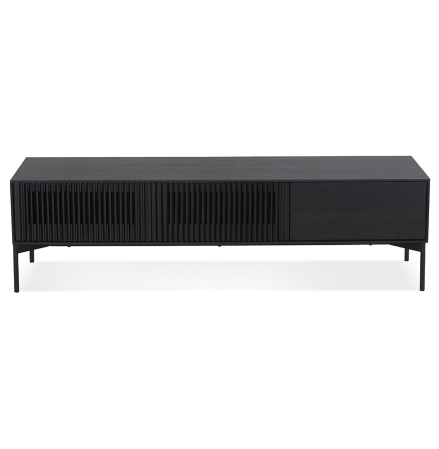 Kokoon Design MOVIE' Designer TV Unit In Black Wood