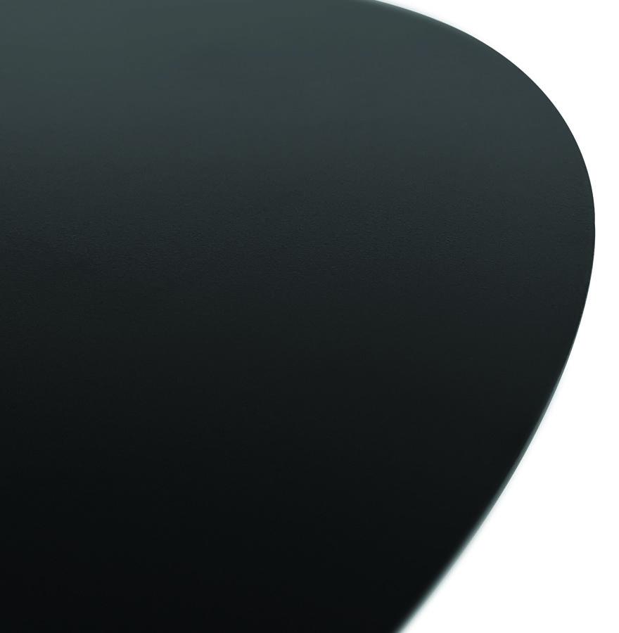 Kokoon Design Oval Side Table 'MASA' In Black Metal