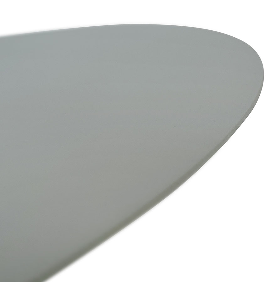 Kokoon Design Oval Side Table 'MASA' In Gray Metal