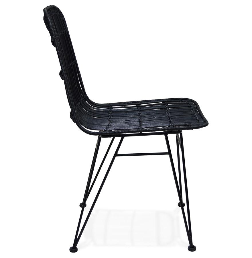 Kokoon Design PANAMA' Design Chair In Black Rattan