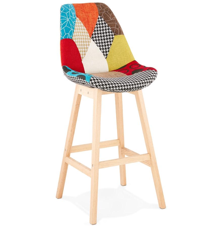 kokoon design Patchwork style 'CUPIDON' bar stool