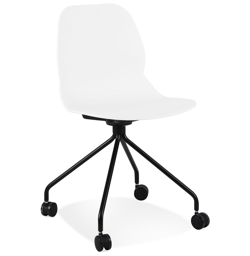 kokoon design White 'NADIA' office chair on casters