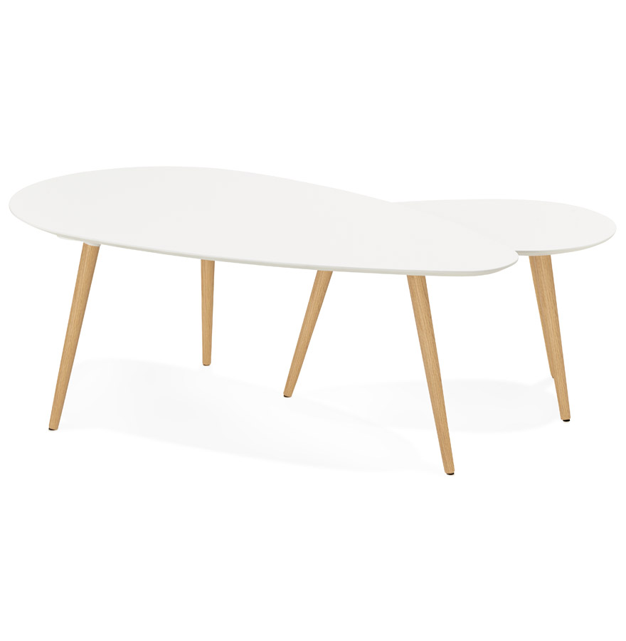 Kokoon Design White 'TETRYS' Designer Nesting Tables
