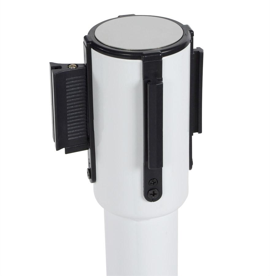 Kokoon Design White 'ZIP' Post With Strap For Queues