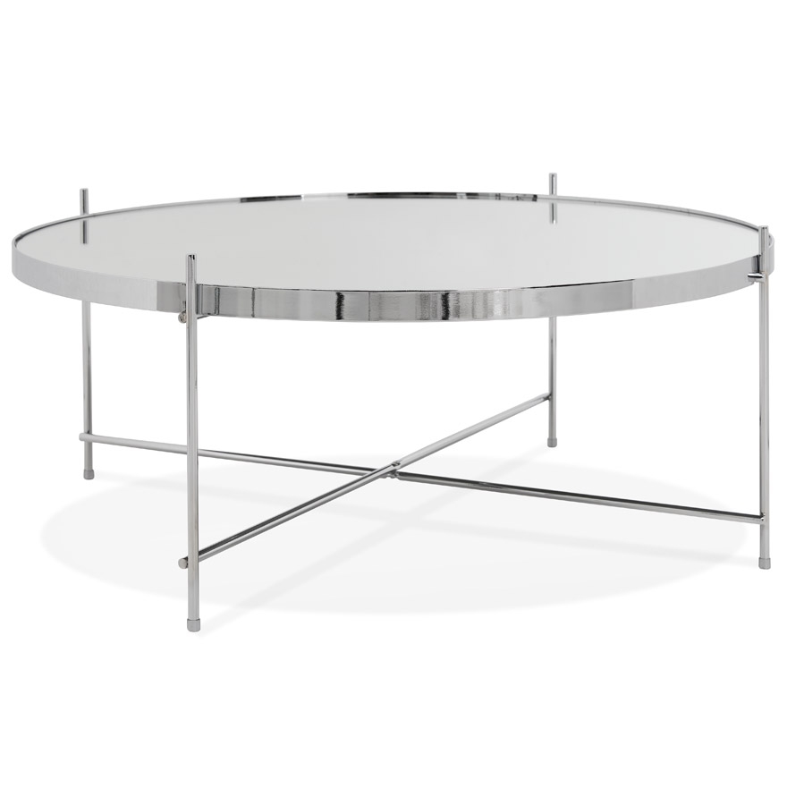 kokoon design KOLOS BIG' chrome-colored living room coffee table