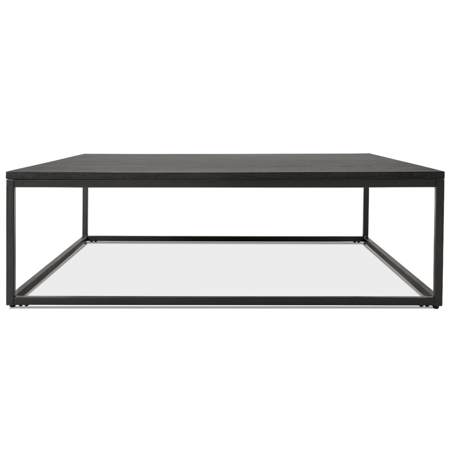 Kokoon Design Large Industrial Style Coffee Table 'TRIBECA' In Wood And Black Metal