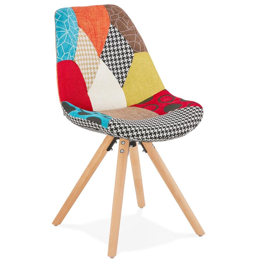kokoon design LUCY' designer chair in patchwork style fabric