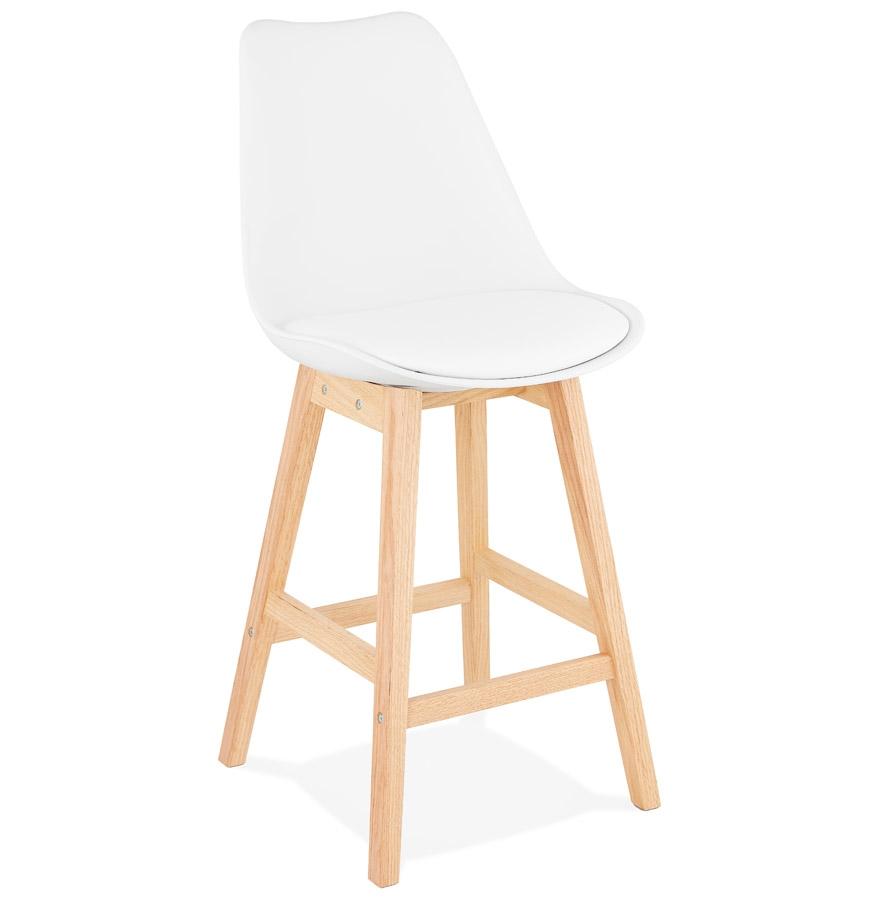 kokoon design Mid-height snack stool 'CAMILA MINI' white Scandinavian style