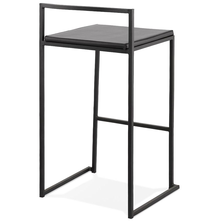 Kokoon Design Mid-height Snack Stool 'CASA MINI' Black With Stackable Industrial Design