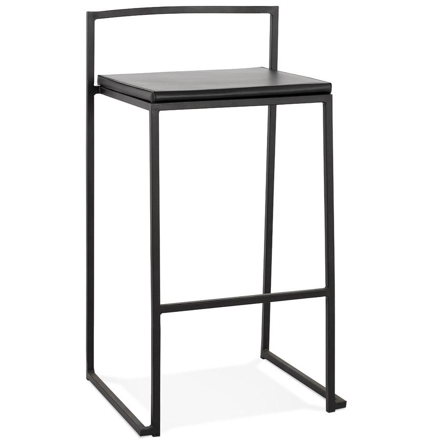 kokoon design Mid-height snack stool 'CASA MINI' black with stackable industrial design