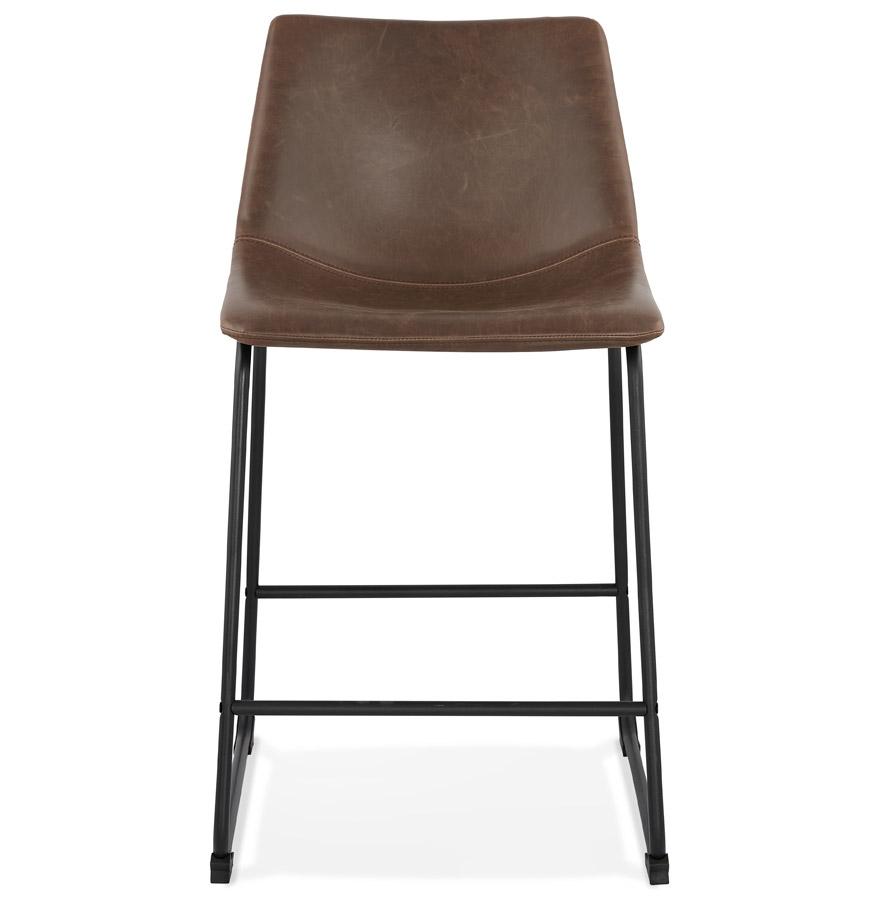 Kokoon Design Mid-height Snack Stool 'CHERIF MINI' Vintage Brown