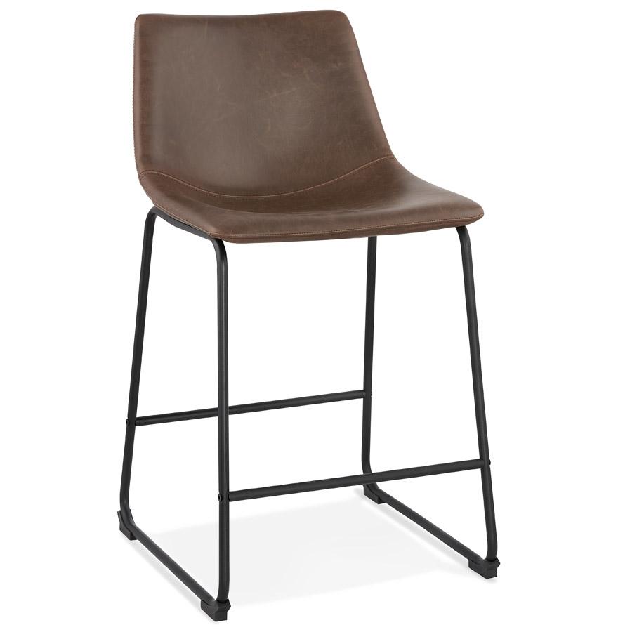kokoon design Mid-height snack stool 'CHERIF MINI' vintage brown