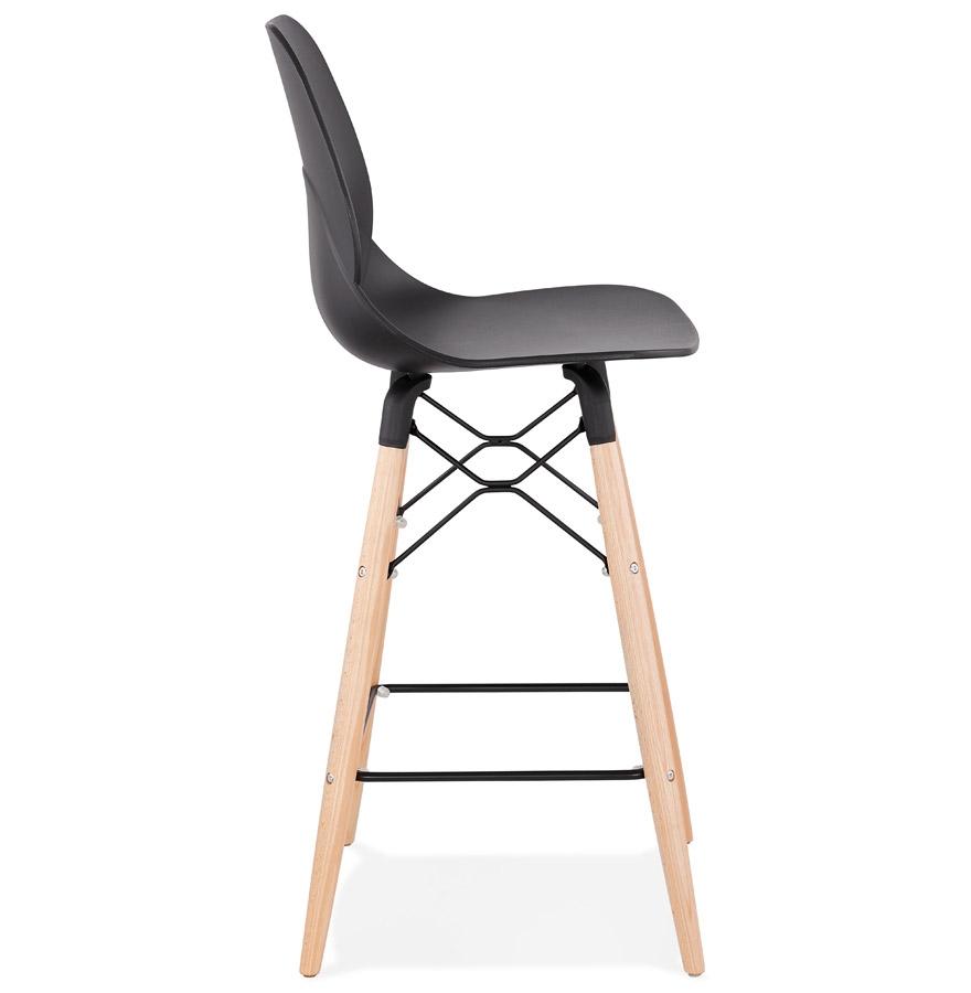 Kokoon Design Mid-height Snack Stool 'COSMIK MINI' Black Scandinavian Style
