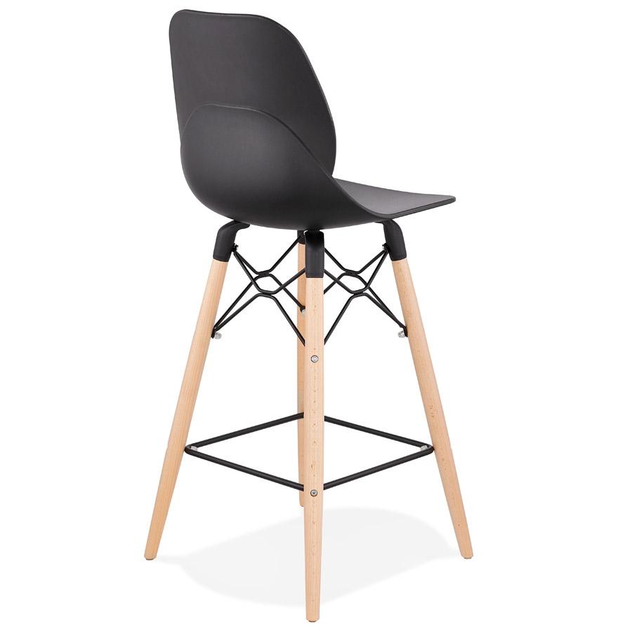 Kokoon Design Mid-height Snack Stool 'COSMIK MINI' Black Scandinavian Style