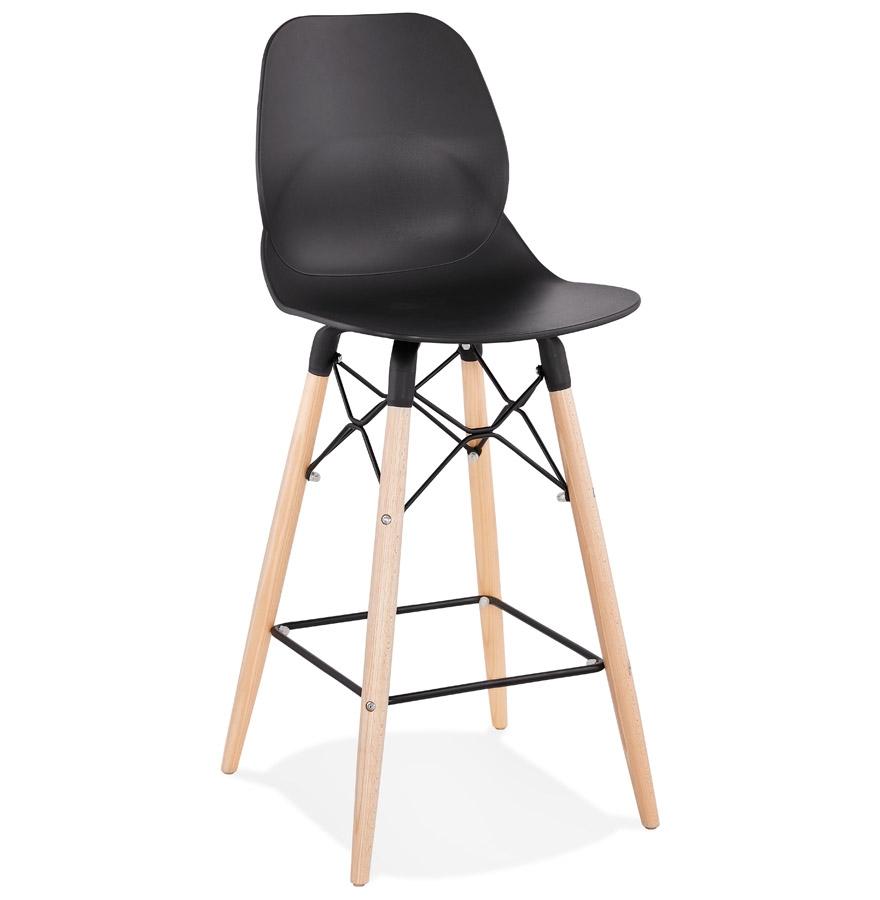 kokoon design Mid-height snack stool 'COSMIK MINI' black Scandinavian style