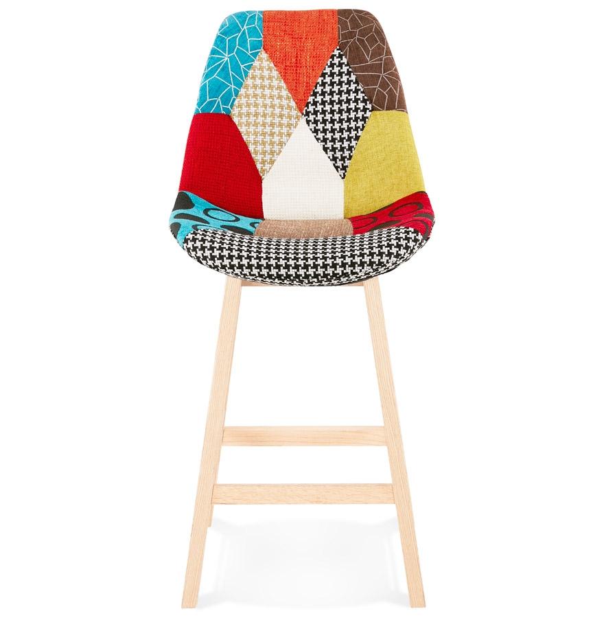 Kokoon Design Mid-height Snack Stool 'CUPIDON MINI' Patchwork Style