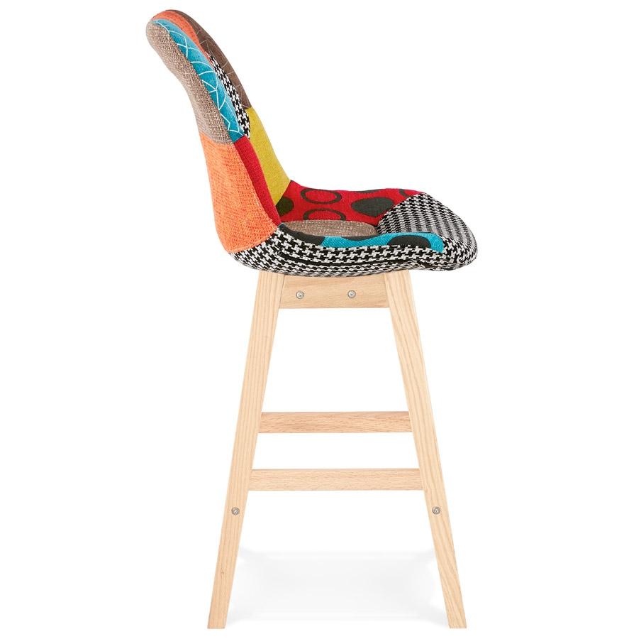 Kokoon Design Mid-height Snack Stool 'CUPIDON MINI' Patchwork Style