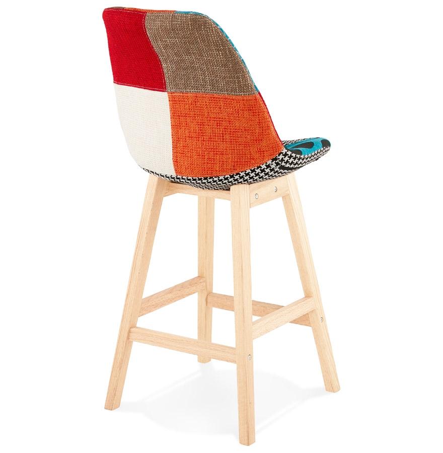 Kokoon Design Mid-height Snack Stool 'CUPIDON MINI' Patchwork Style
