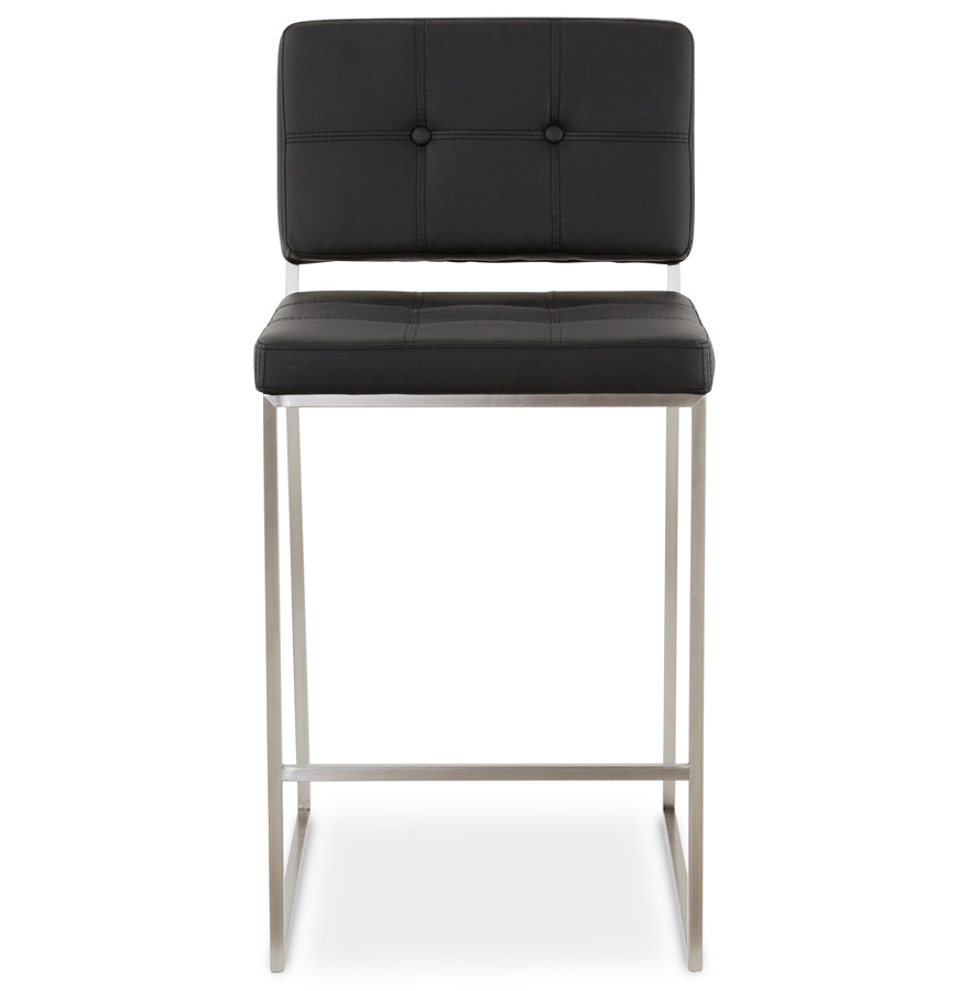 Kokoon Design Mid-height Snack Stool 'GASTON' Black Padded