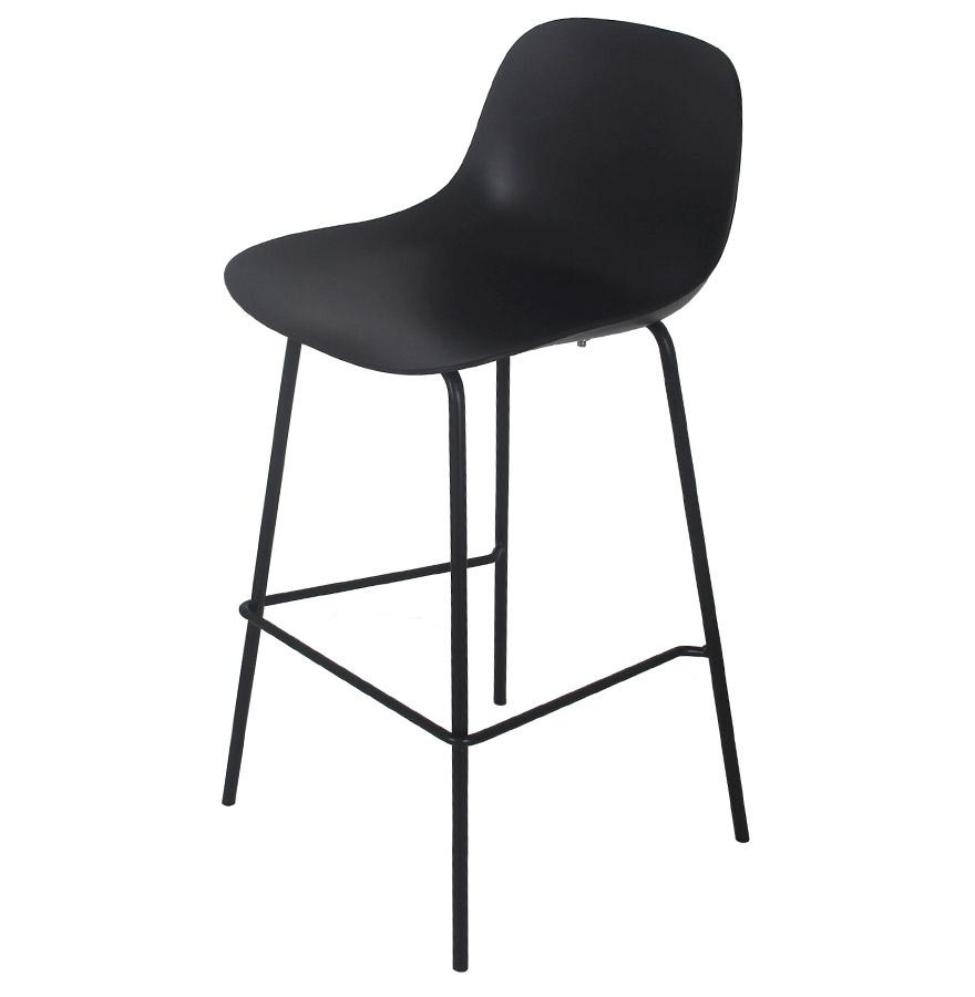 Kokoon Design Mid-height Snack Stool 'GRANO MINI' Black Indoor/outdoor