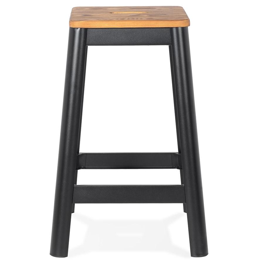 Kokoon Design Mid-height Snack Stool 'LIDYA MINI' Black Industrial Style