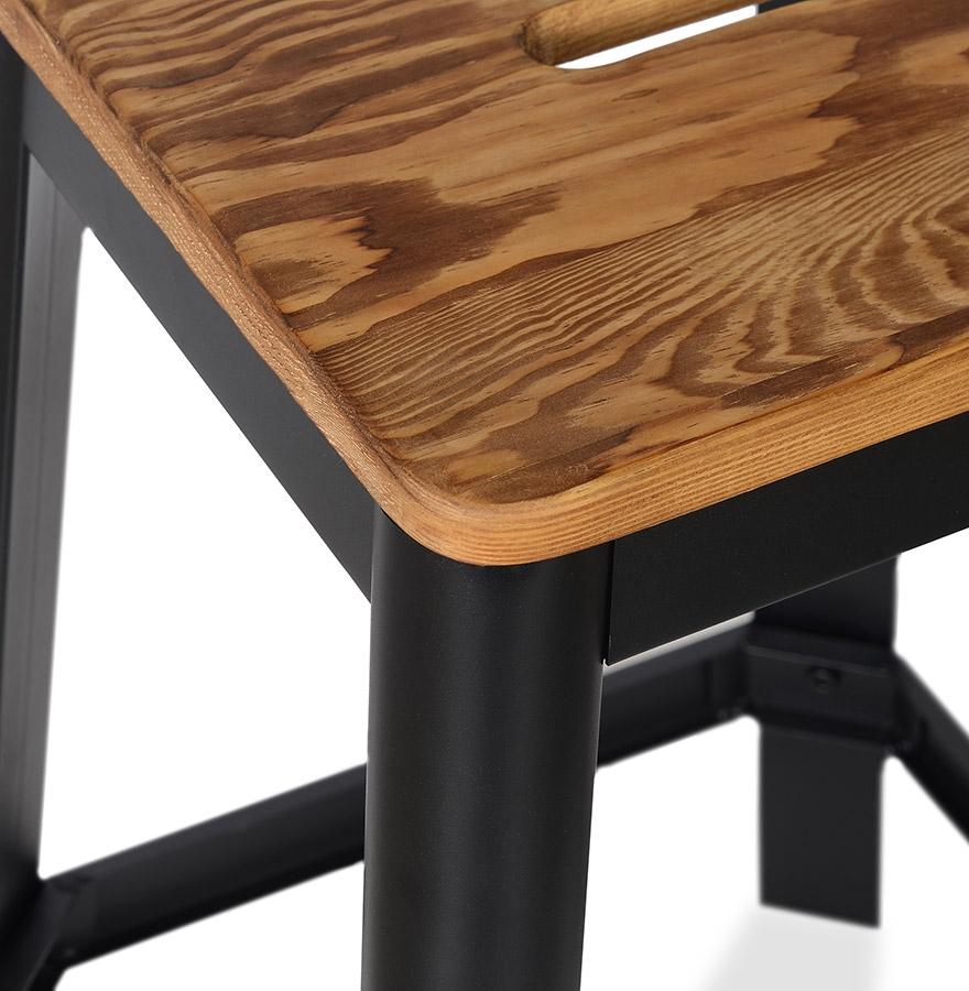 Kokoon Design Mid-height Snack Stool 'LIDYA MINI' Black Industrial Style