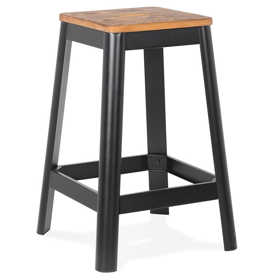 kokoon design Mid-height snack stool 'LIDYA MINI' black industrial style