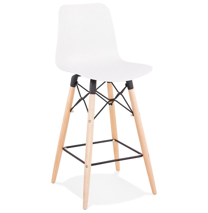 kokoon design Mid-height snack stool 'MOZAIK MINI' white Scandinavian style