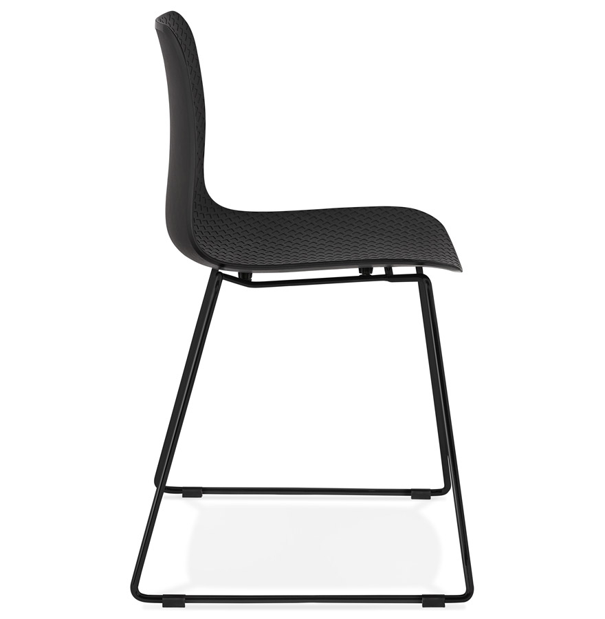 Kokoon Design Modern Black 'EXPO' Chair With Black Metal Legs