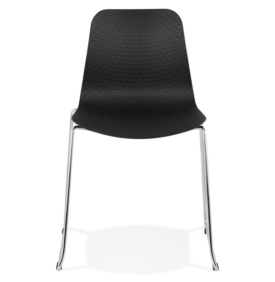 Kokoon Design Modern Black 'EXPO' Chair With Chrome Metal Legs