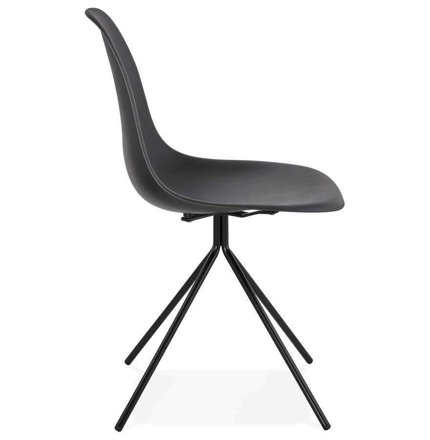 Kokoon Design Modern Black 'LORY' Chair With Metal Base