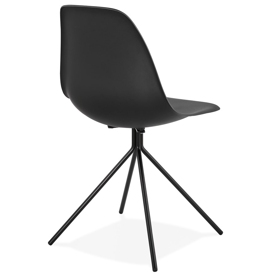 Kokoon Design Modern Black 'LORY' Chair With Metal Base