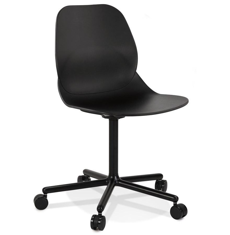 kokoon design Modern black office chair 'MAGELLAN' on casters
