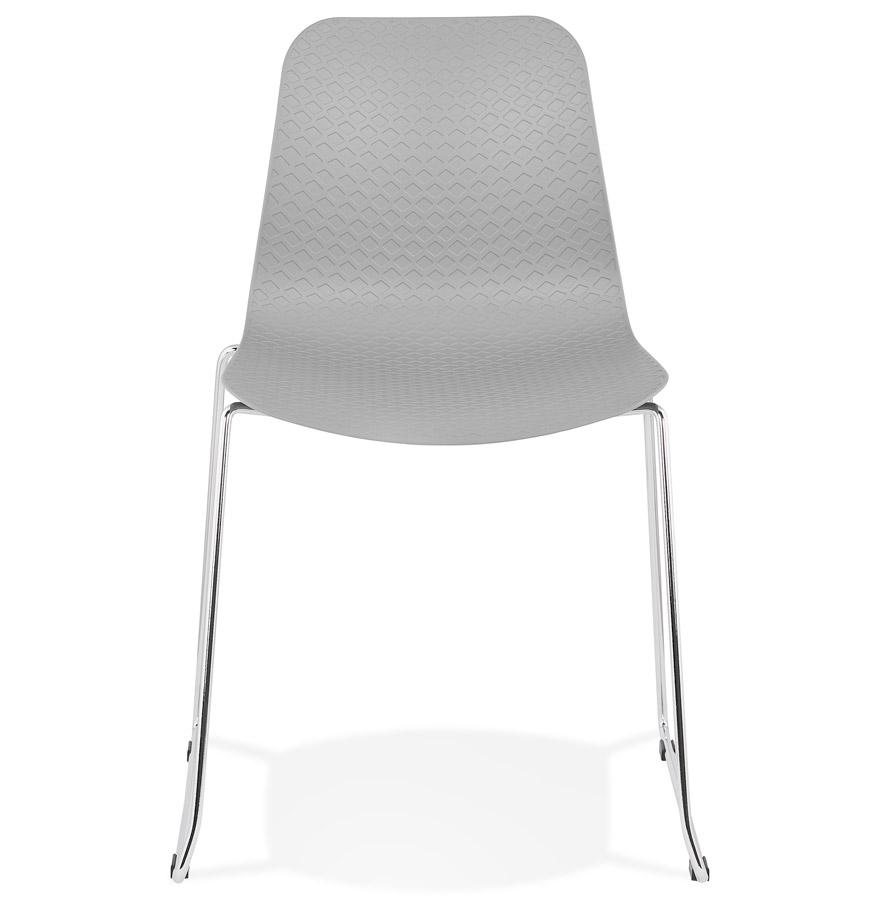 Kokoon Design Modern Gray 'EXPO' Chair With Chrome Metal Legs