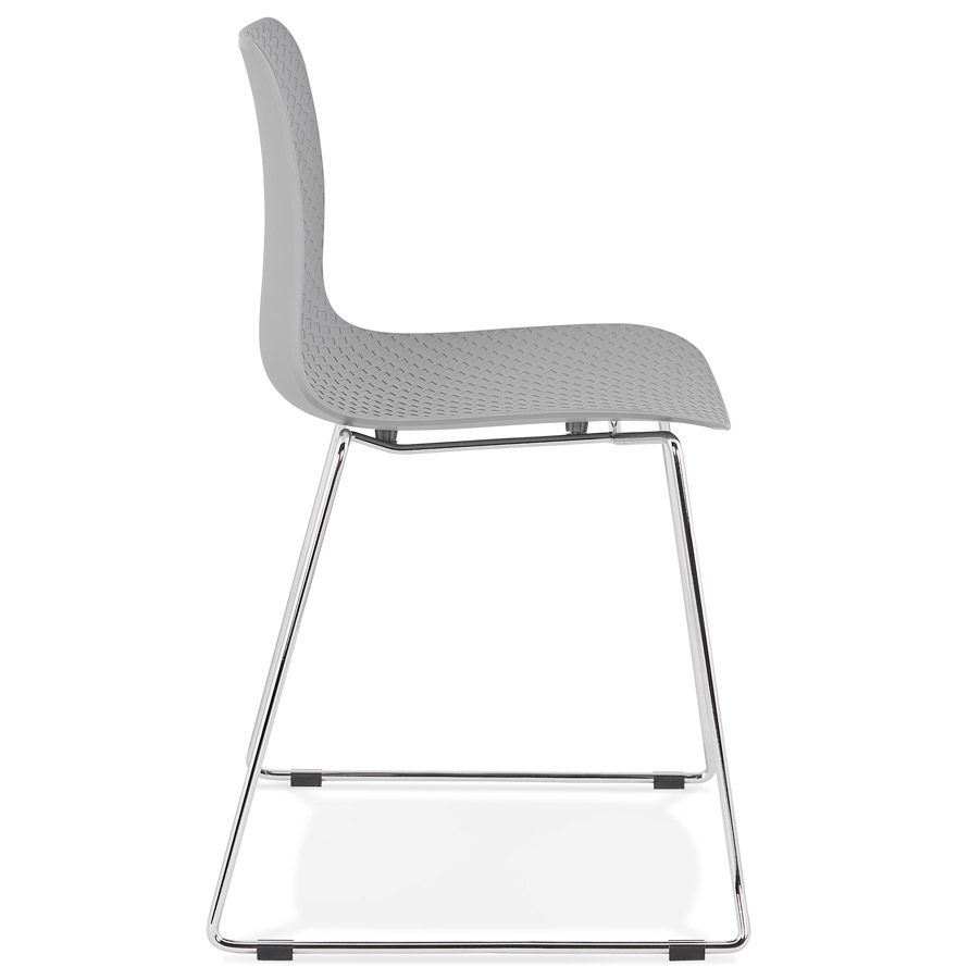 Kokoon Design Modern Gray 'EXPO' Chair With Chrome Metal Legs