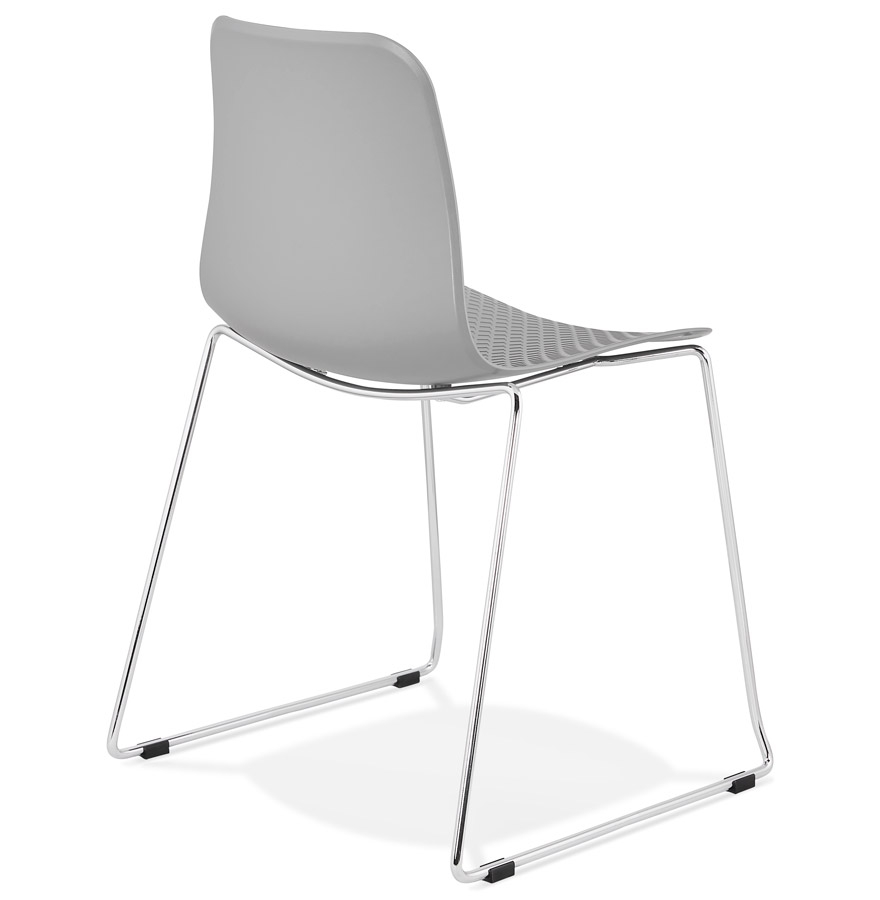 Kokoon Design Modern Gray 'EXPO' Chair With Chrome Metal Legs