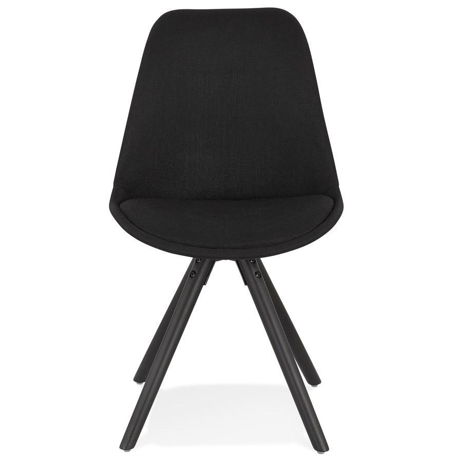 Kokoon Design Modern 'HIPHOP' Chair In Black Fabric And Wood