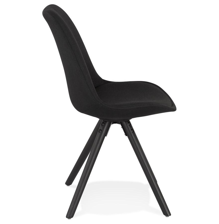 Kokoon Design Modern 'HIPHOP' Chair In Black Fabric And Wood