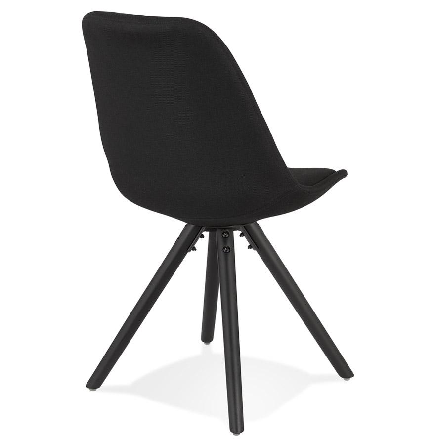 Kokoon Design Modern 'HIPHOP' Chair In Black Fabric And Wood