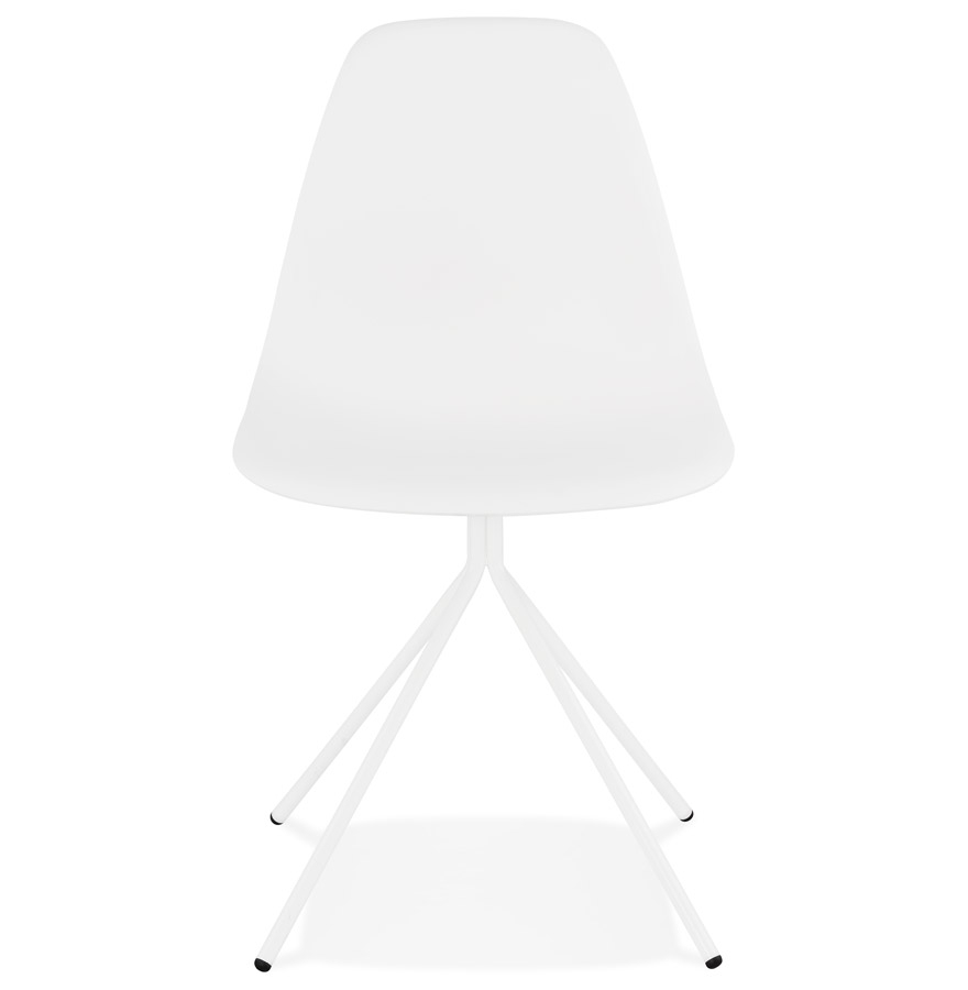 Kokoon Design Modern White 'LORY' Chair With Metal Base